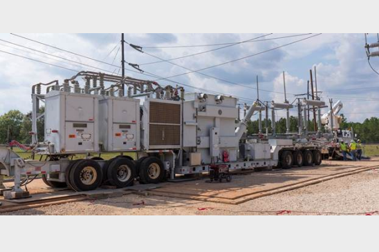 Oncor provided a mobile substation to help restore power for Entergy Texas customers.